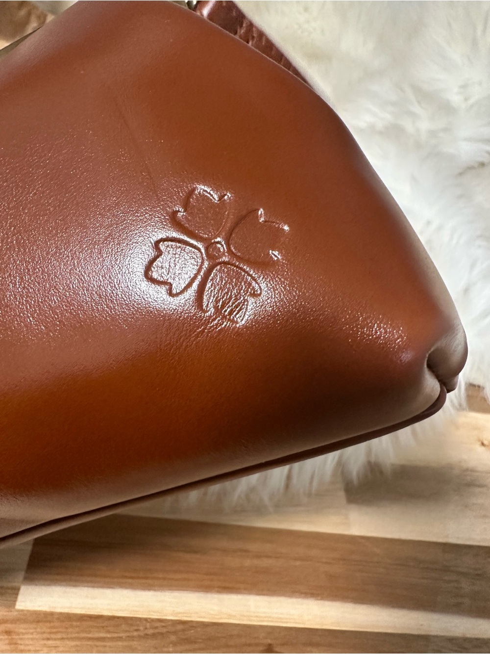 Patricia Nash Brown Leather Viore kiss lock crossbody bag new - Picture 8 of 11